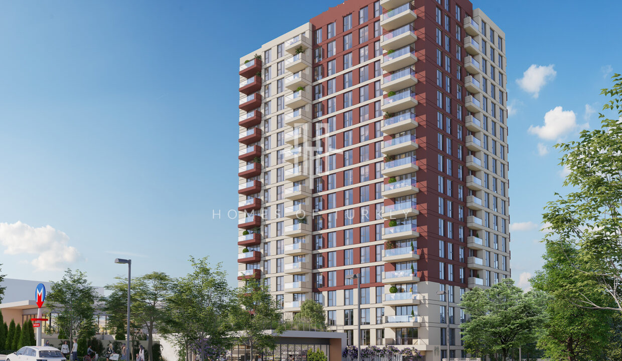 Investment Flats with Installments Next to the Metro Station Close to Basın Ekspres Street 3
