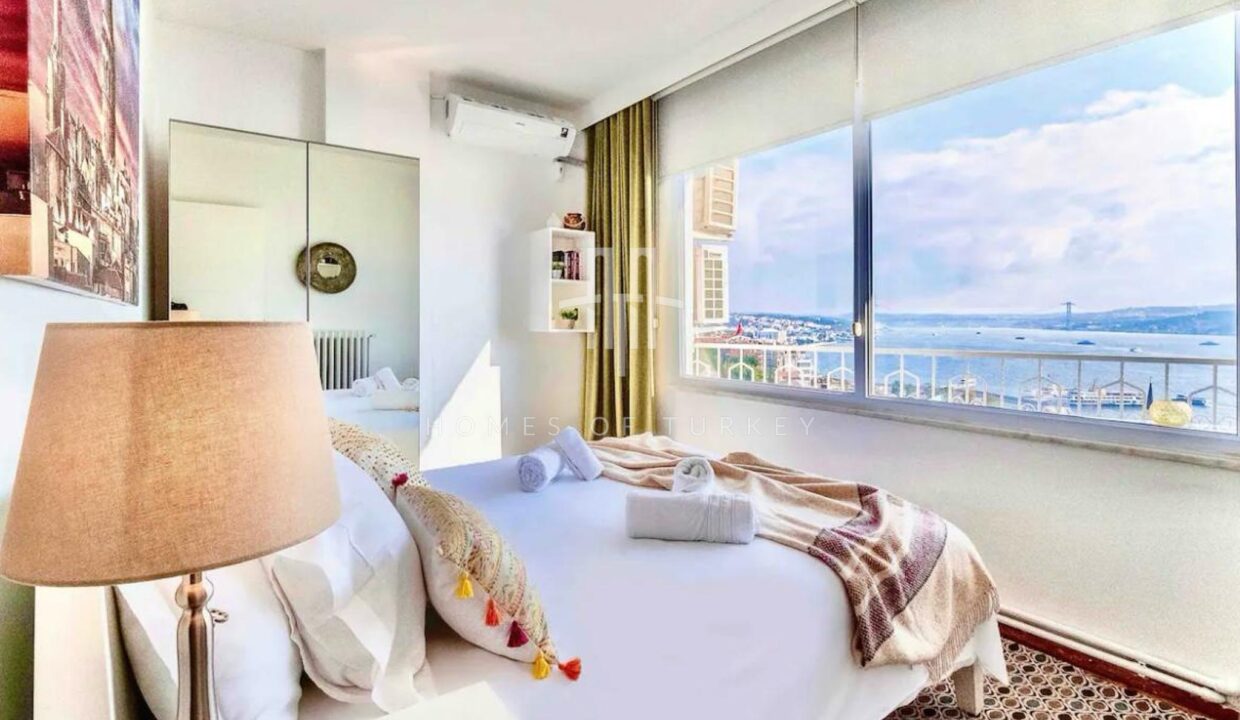 Flat for Sale with Panoramic Sea and Bosphorus View in Beyoglu, Cihangir 13