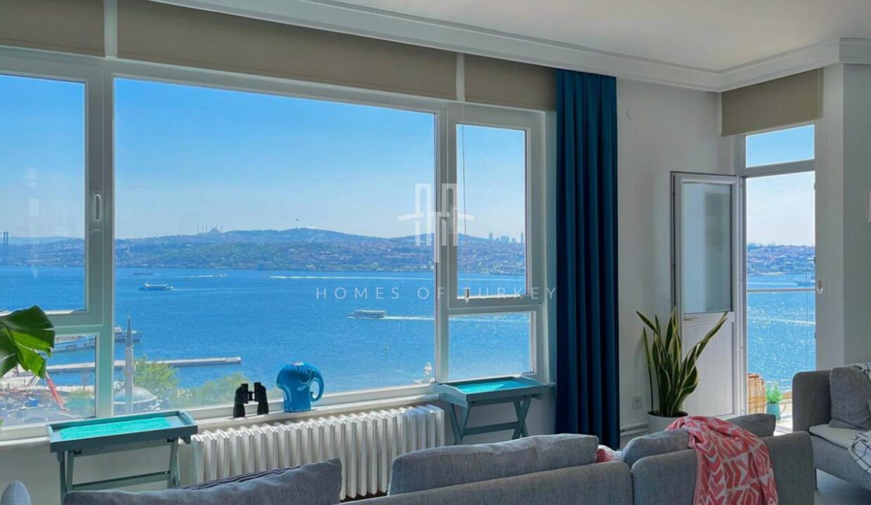 Flat for Sale with Panoramic Sea and Bosphorus View in Beyoglu, Cihangir 4