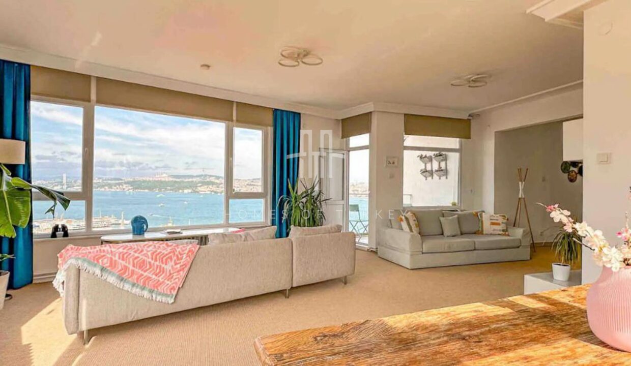 Flat for Sale with Panoramic Sea and Bosphorus View in Beyoglu, Cihangir 6,,