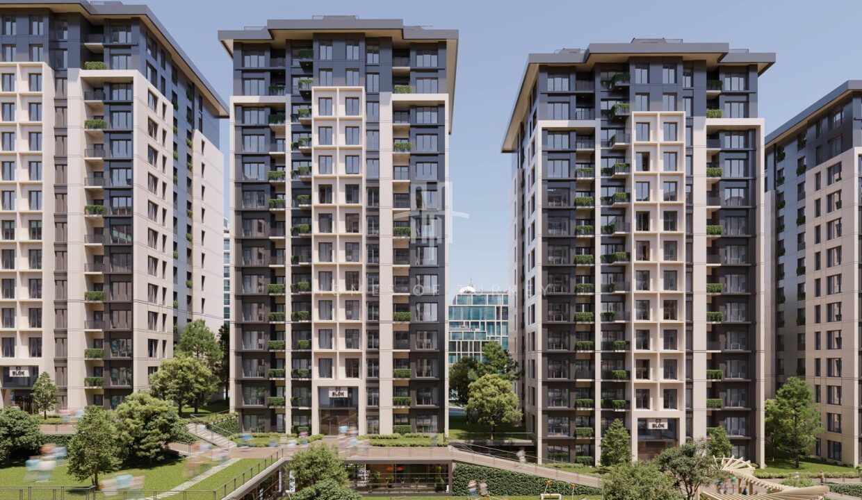 Investment Flats for Sale in Installments on Basın Ekspres Street, Walking Distance to the Metro 1