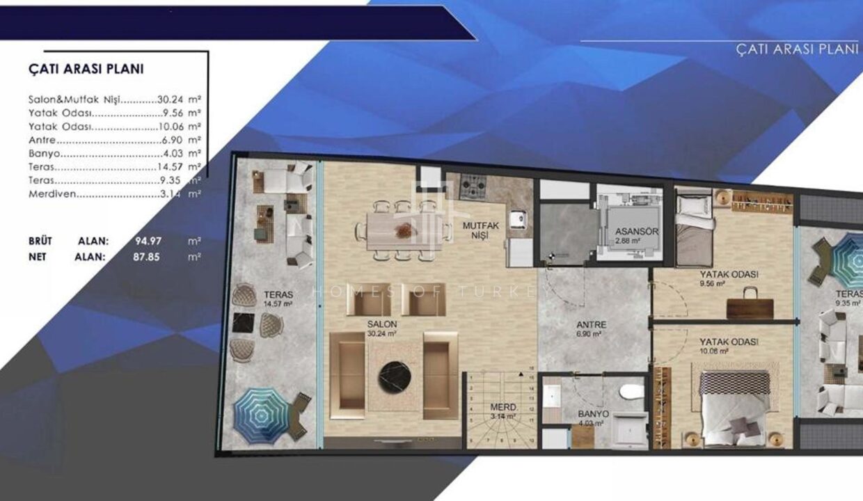 Luxury Duplex Flat for Sale with Bosphorus View in Üsküdar 13