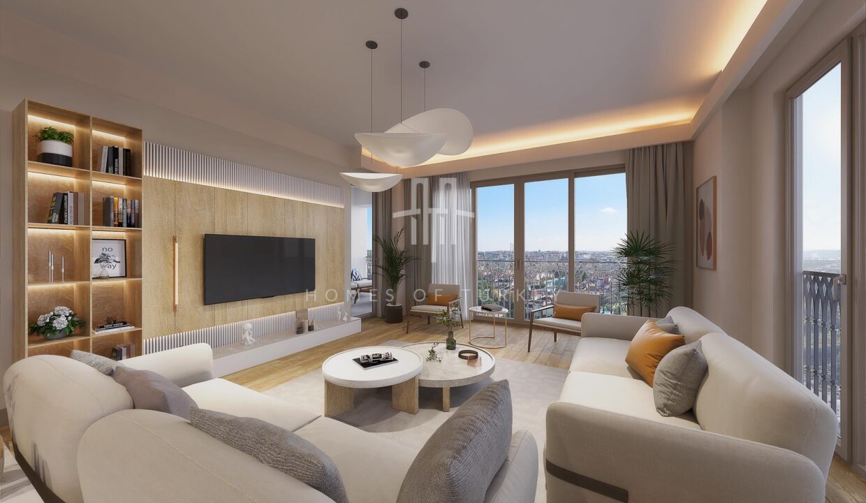 New Flats for Sale in Installments in Eyupsultan, Istanbul, Walking Distance to the Metro 15