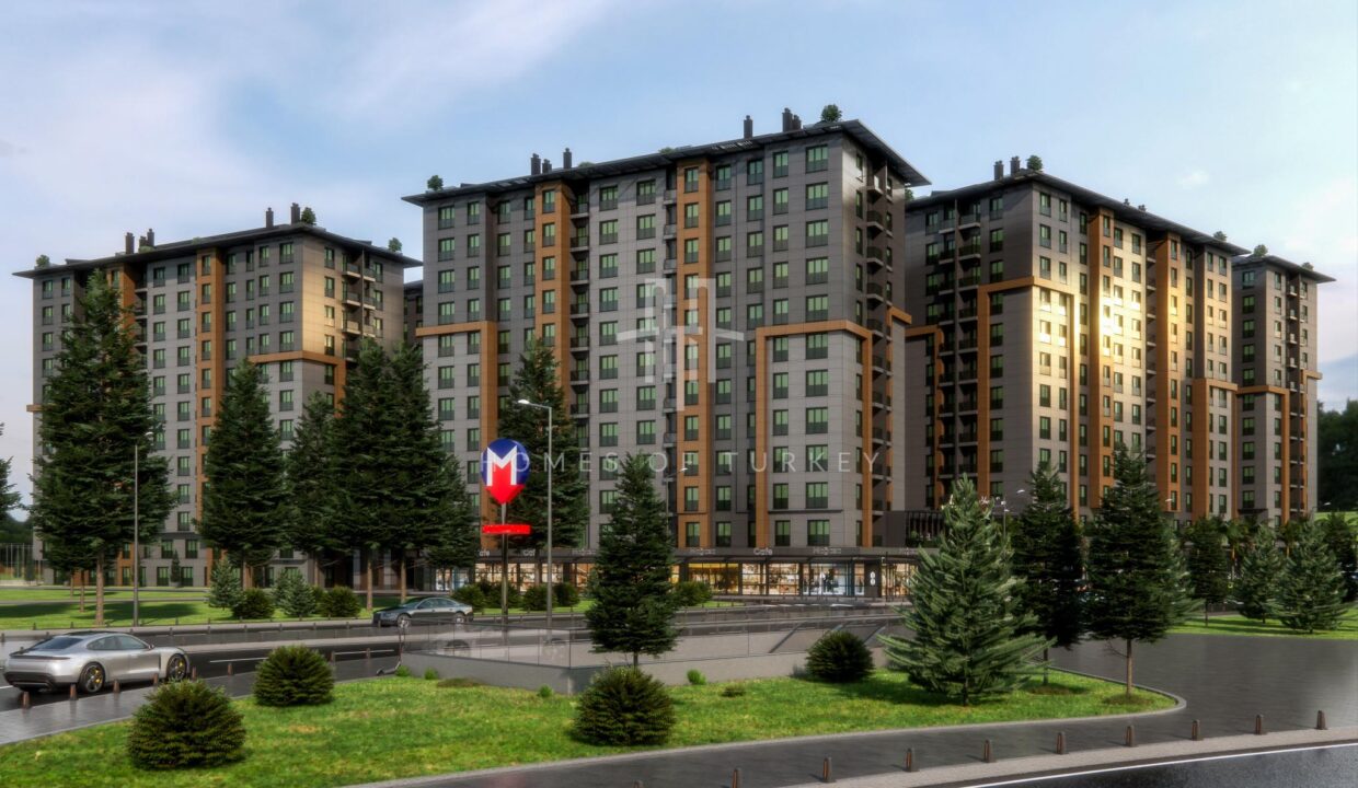 Installment Flats with Rich Site Facilities Next to the Metro Station in Eyupsultan 1