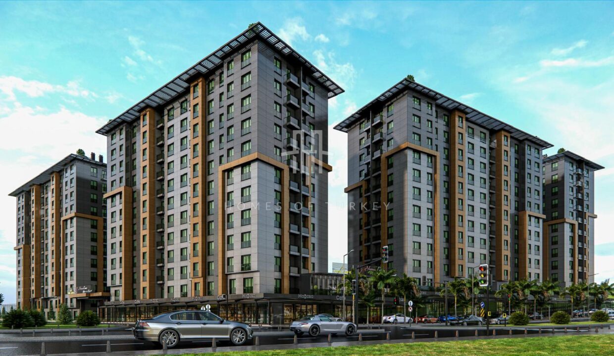 Installment Flats with Rich Site Facilities Next to the Metro Station in Eyupsultan 2