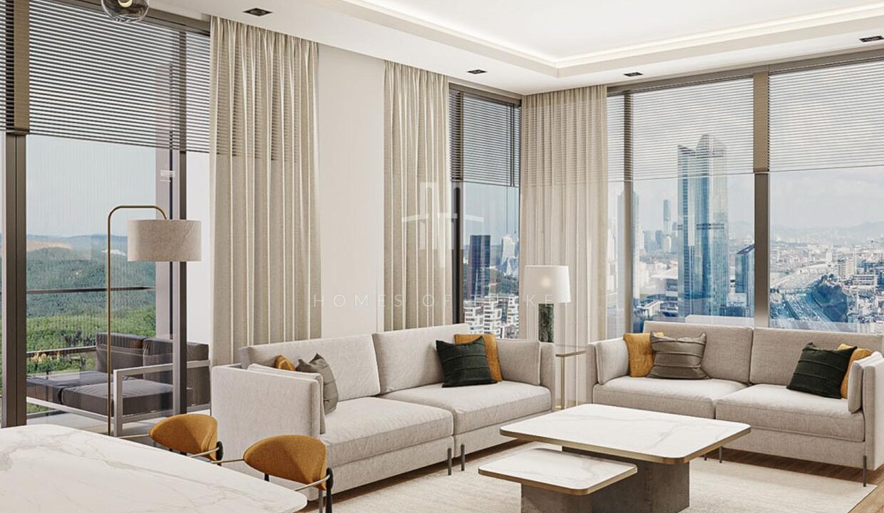 Modern Apartments for Sale in Kagithane with Forest Views and Neighborhood to Vadi Istanbul 9