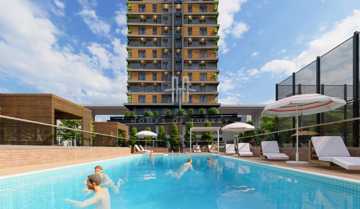 Affordable Apartments for Sale in a Complex with a Pool in Kağıthane, Istanbul 1
