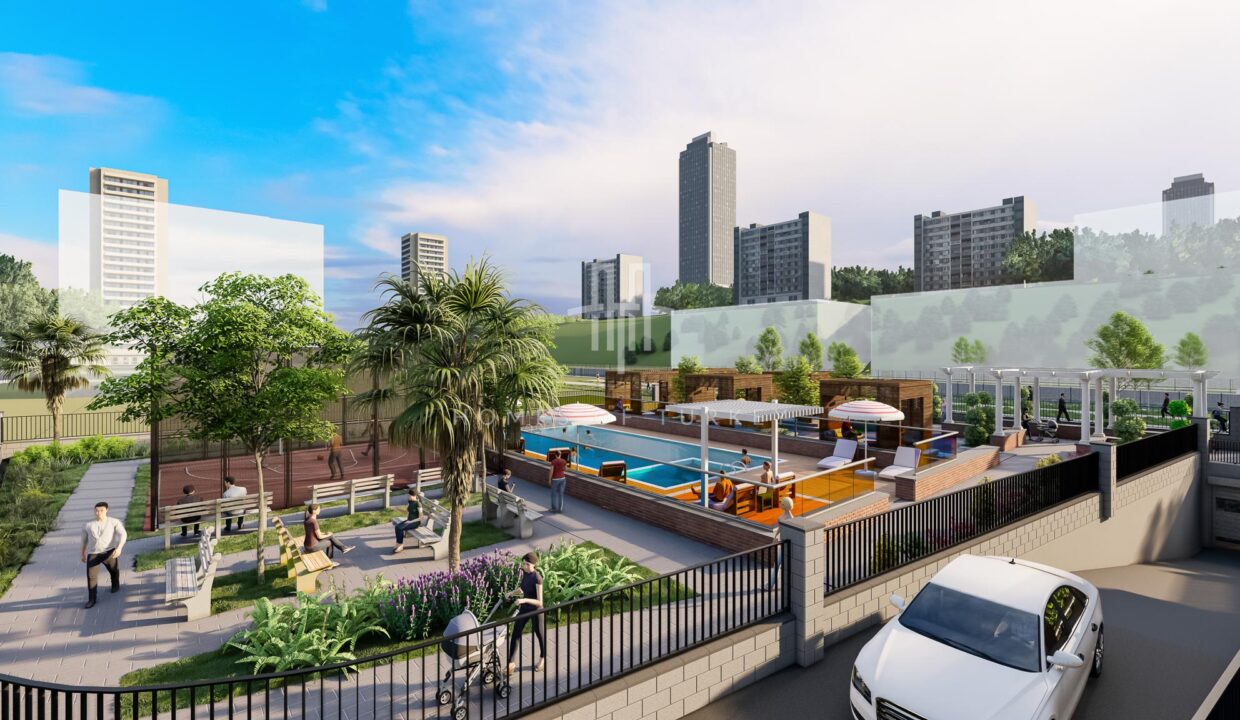 Affordable Apartments for Sale in a Complex with a Pool in Kağıthane, Istanbul 11