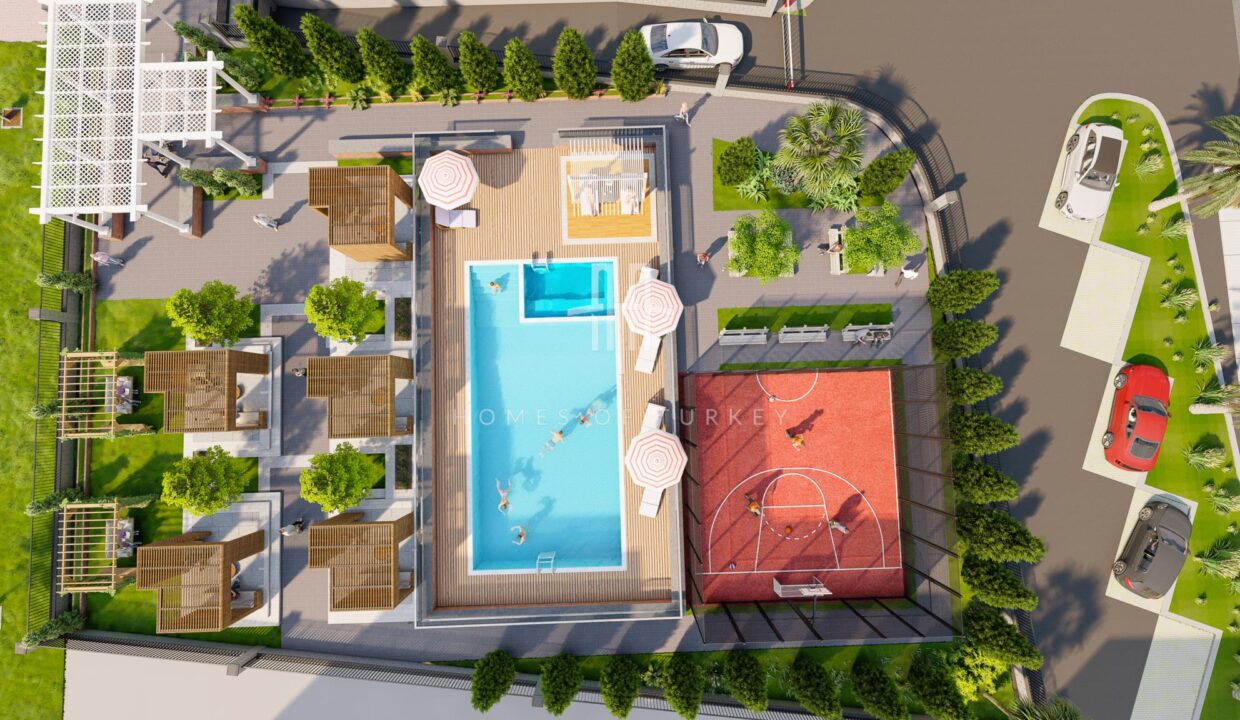 Affordable Apartments for Sale in a Complex with a Pool in Kağıthane, Istanbul 13