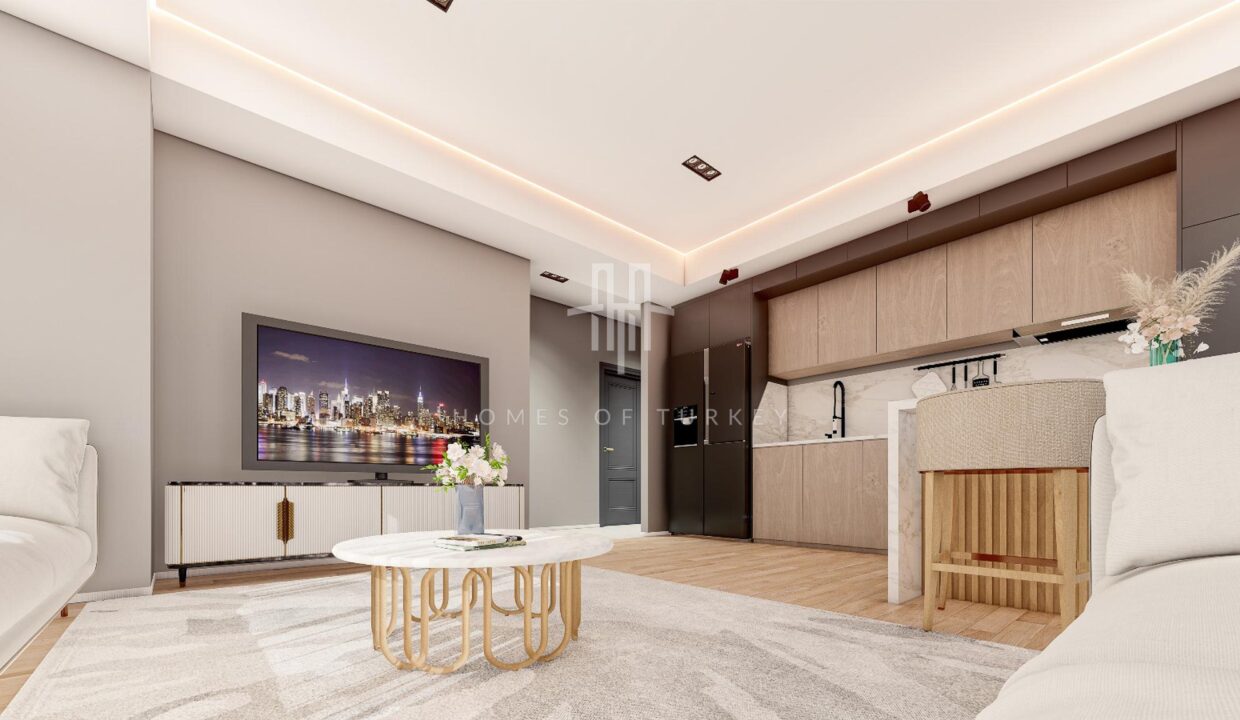 Affordable Apartments for Sale in a Complex with a Pool in Kağıthane, Istanbul 14