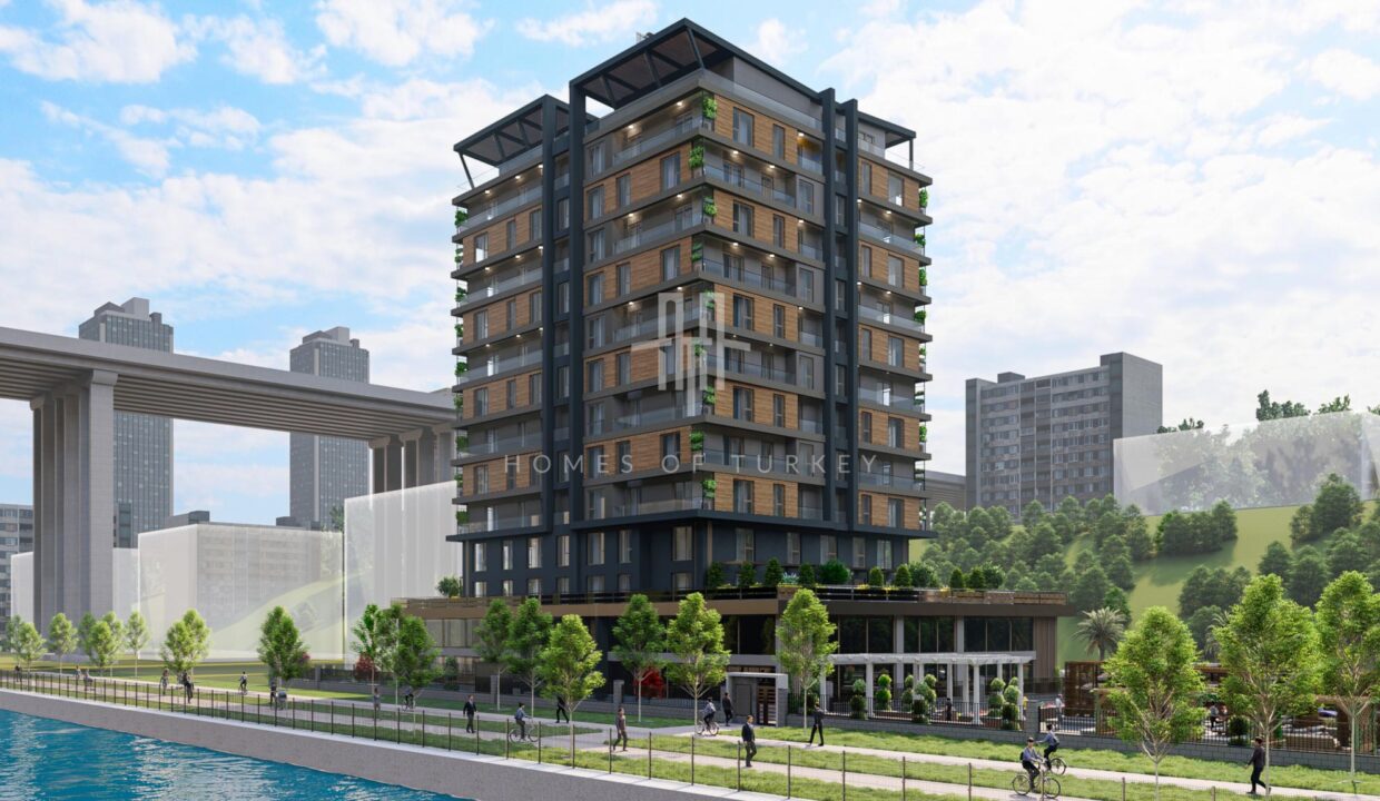 Affordable Apartments for Sale in a Complex with a Pool in Kağıthane, Istanbul 3