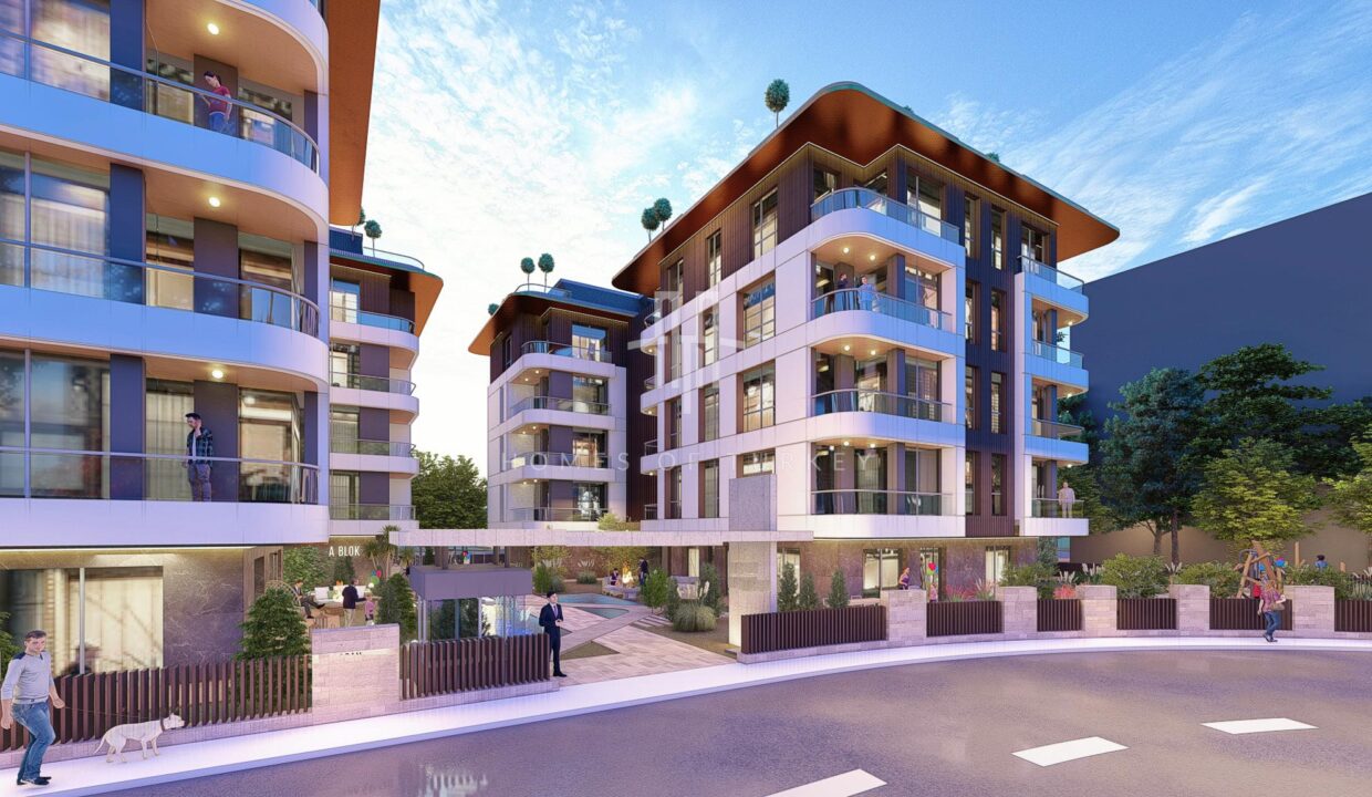 Apartments for Sale in Bahçelievler, Istanbul, Next to Transportation Networks in a Family Concept Project 2,