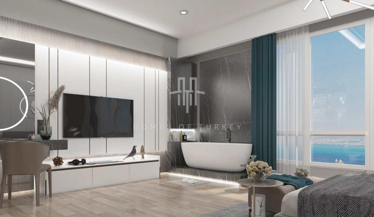 Sea View Apartments in Zeytinburnu, Near Fişekhane, and Marmaray Station 15