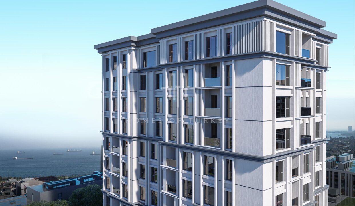 Sea View Apartments in Zeytinburnu, Near Fişekhane, and Marmaray Station 4,