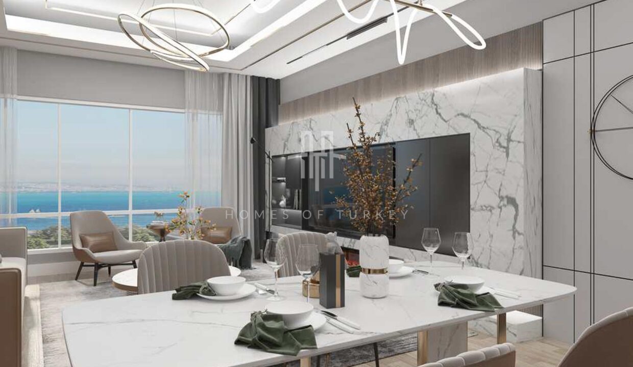 Sea View Apartments in Zeytinburnu, Near Fişekhane, and Marmaray Station 7
