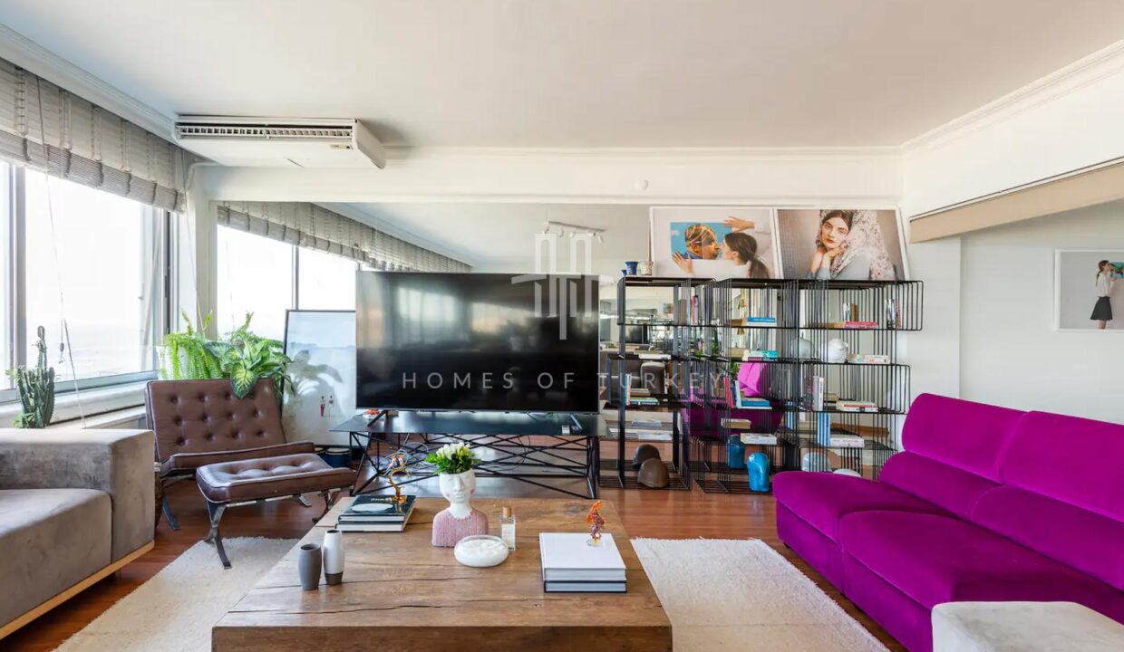 Luxury Fully Furnished Apartment for Sale in Beyoğlu Kabataş with Bosphorus and Sea Views 5,