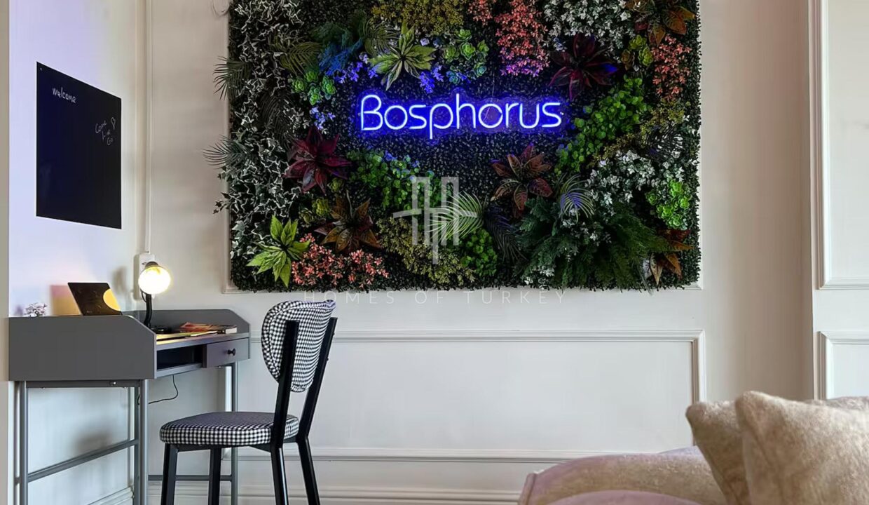 Fully Furnished, Balcony Bosphorus View Apartment for Sale in Beyoglu, Istanbul 12