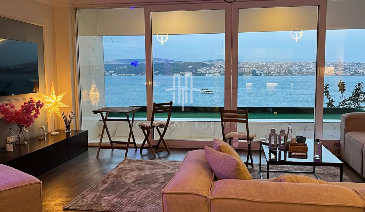 Fully Furnished, Balcony Bosphorus View Apartment for Sale in Beyoglu, Istanbul 12,