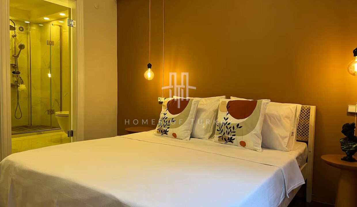 Fully Furnished, Balcony Bosphorus View Apartment for Sale in Beyoglu, Istanbul 13