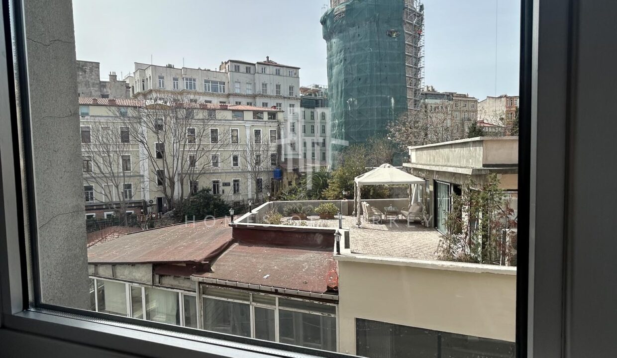 Apartment for Sale in Beyoglu with Galata Tower and Bosphorus View 1