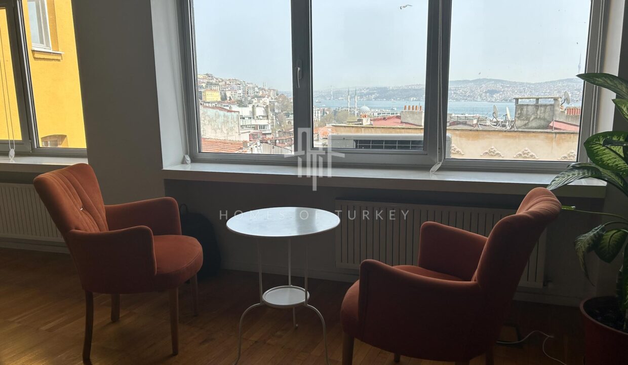 Apartment for Sale in Beyoglu with Galata Tower and Bosphorus View 7,