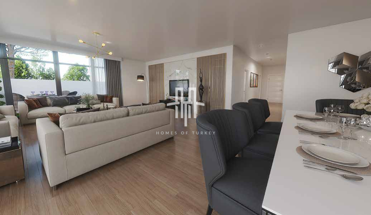Luxury Villas For Sale In Bahcesehir With Horizontal Architecture In Installments -12
