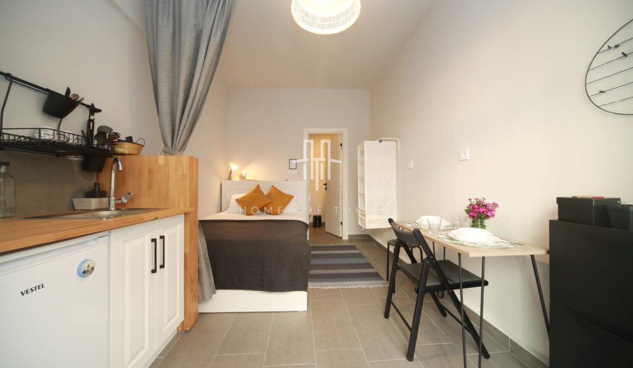 A Furnished Studio Apartment For Sale In The Most Prestigious Location 0f Istanbul Offering Investment Opportunity- 1