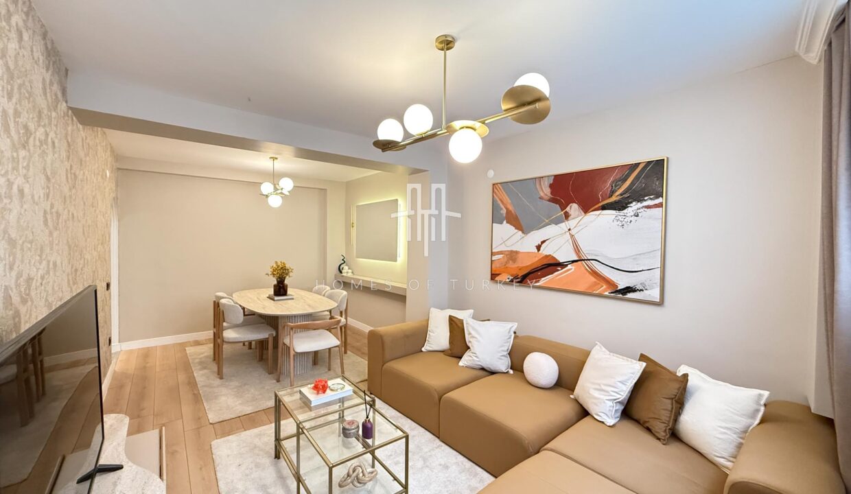 Apartment For Sale In Şişli In The Heart Of Istanbul With A Garden And Fully Furnished Special Interior Design- 4
