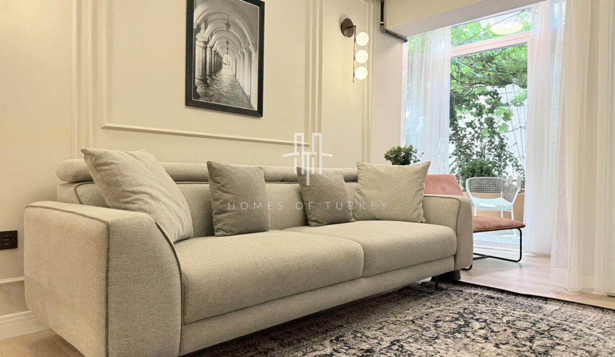 Fully Furnished 2+1 Apartment With Large Garden For Sale In Şişli In Istanbul- 1