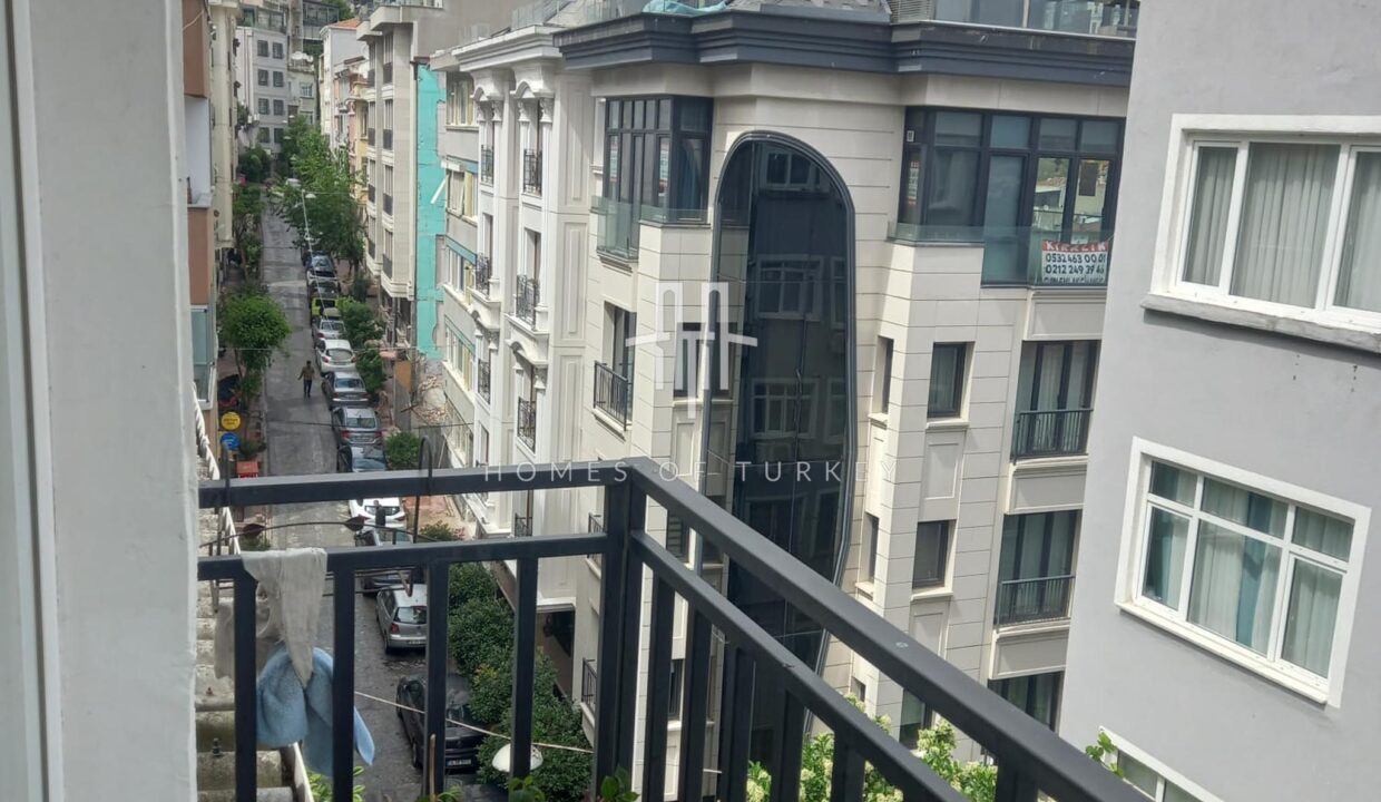 Fully Renovated Apartment With Balcony For Sale In Cihangir, Istanbul- 1