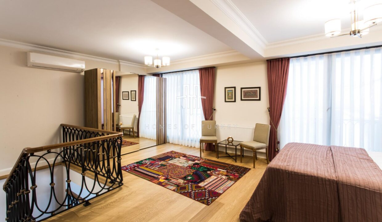 4+2 Triplex Apartment With Garden For Sale In A Prestigious Area In Nişantaşı In Istanbul Eligible For Citizenship- 19