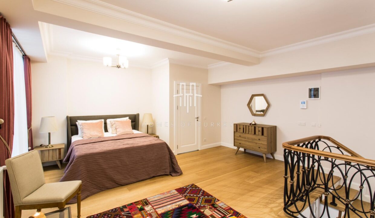 4+2 Triplex Apartment With Garden For Sale In A Prestigious Area In Nişantaşı In Istanbul Eligible For Citizenship- 20