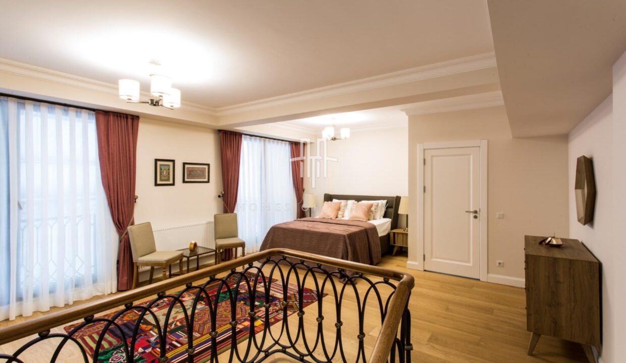 4+2 Triplex Apartment With Garden For Sale In A Prestigious Area In Nişantaşı In Istanbul Eligible For Citizenship- 21