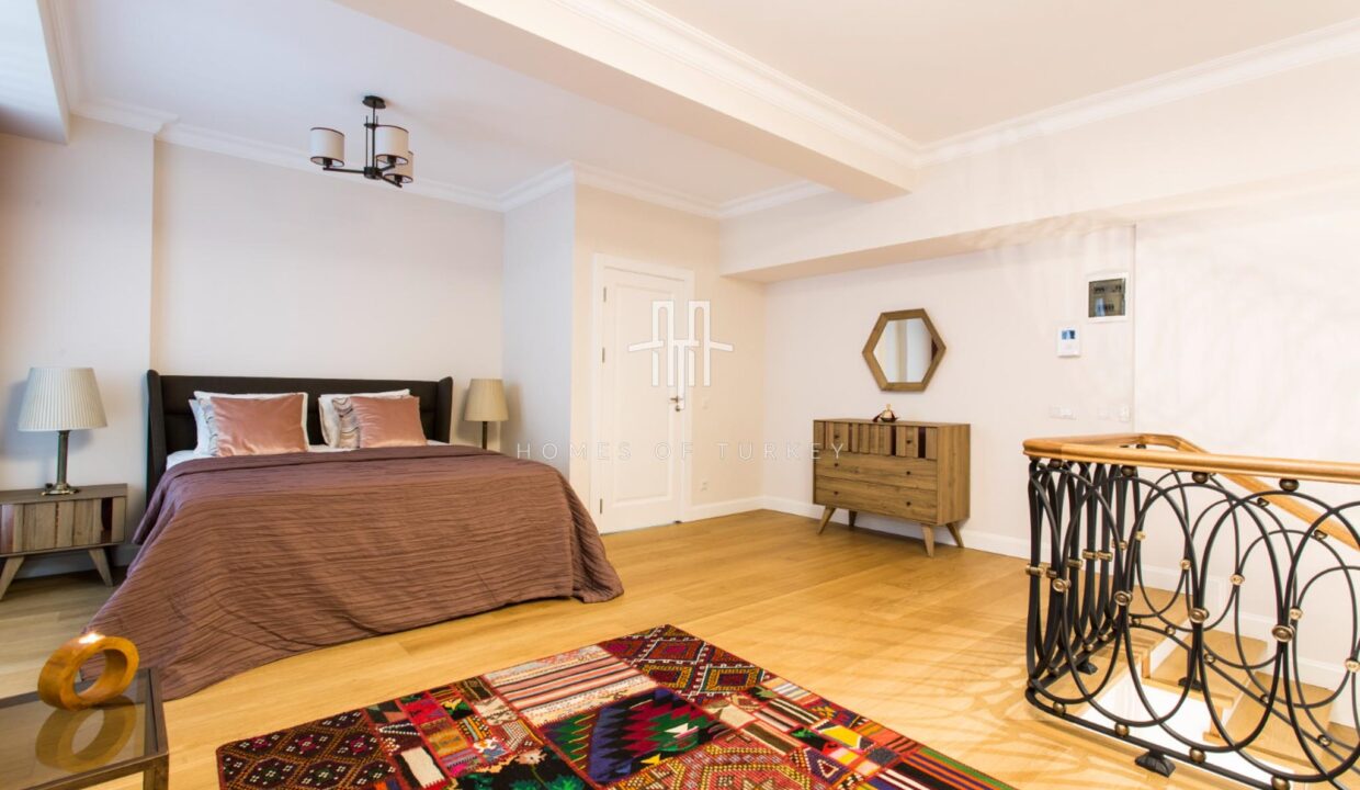 4+2 Triplex Apartment With Garden For Sale In A Prestigious Area In Nişantaşı In Istanbul Eligible For Citizenship- 23