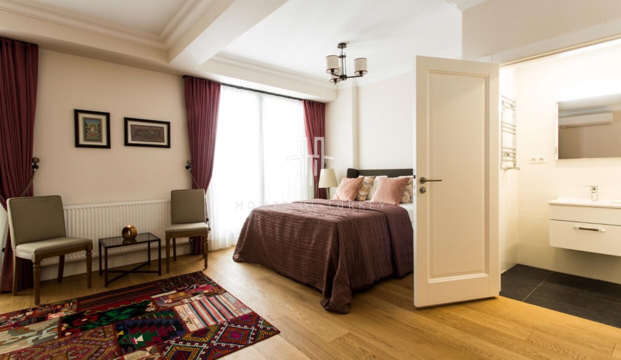 4+2 Triplex Apartment With Garden For Sale In A Prestigious Area In Nişantaşı In Istanbul Eligible For Citizenship- 26