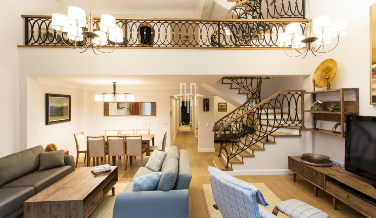 4+2 Triplex Apartment With Garden For Sale In A Prestigious Area In Nişantaşı In Istanbul Eligible For Citizenship- 3,