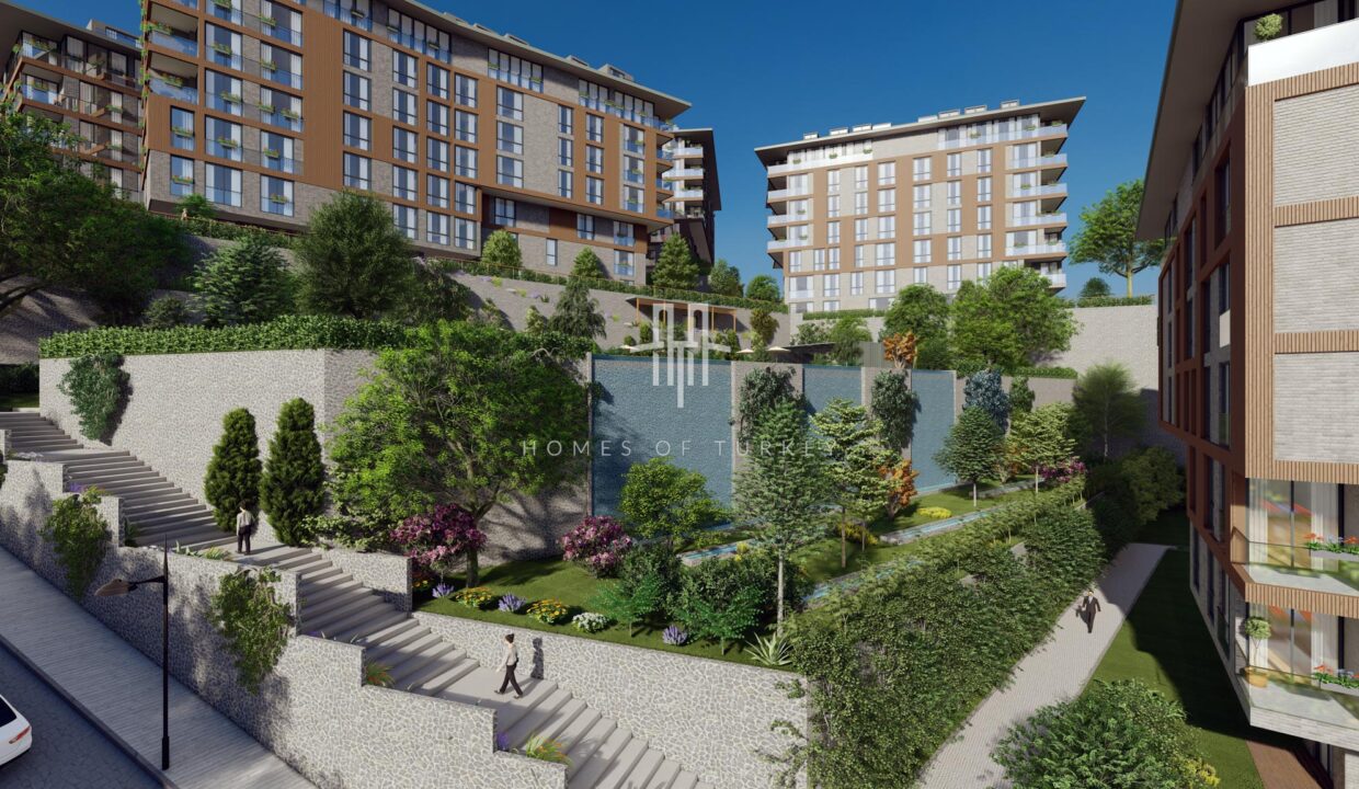 An Installment-Payment Project In Üsküdar In Istanbul, Offering Rich Social Amenities and 75% Green Space- 25