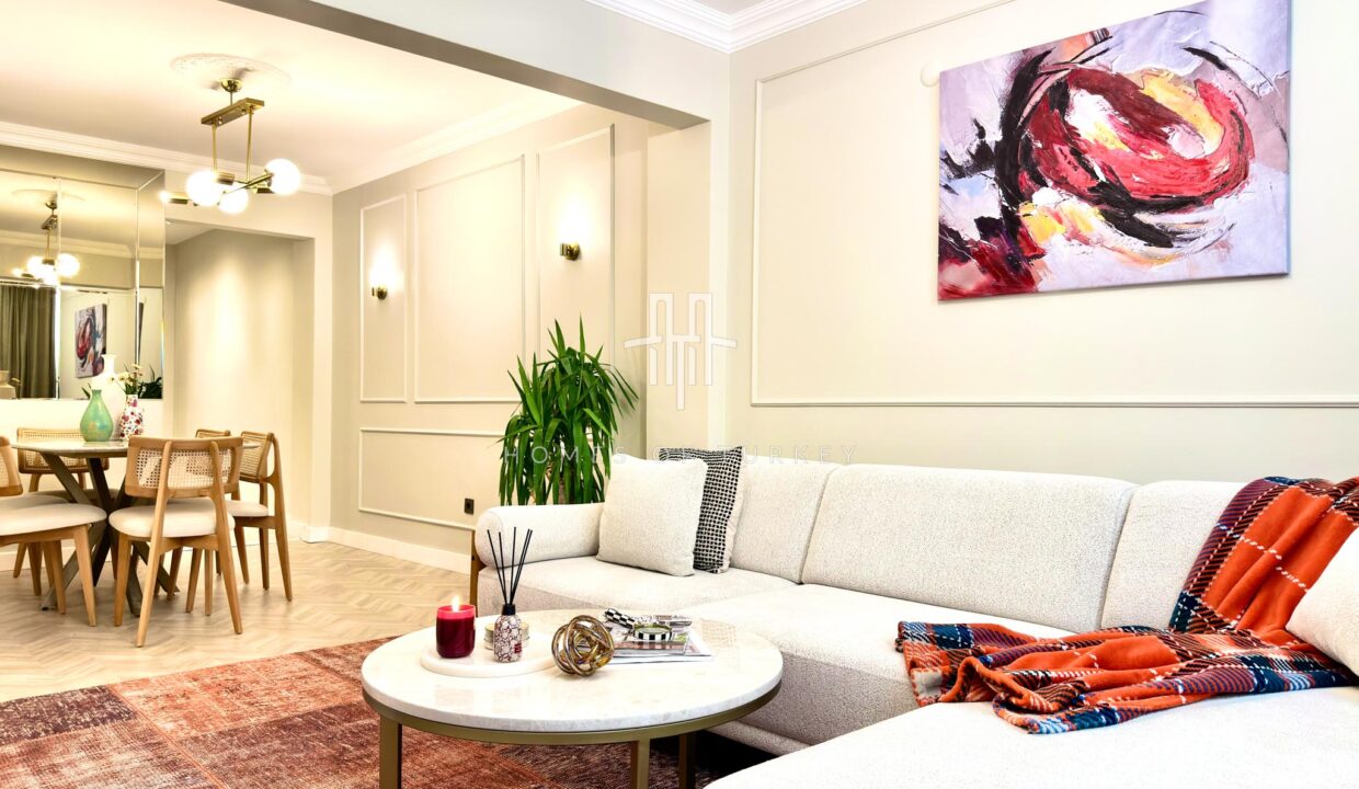 Fully Renovated 3+1 Apartment With Garden For Sale In Bomonti The Heart Of Istanbul- 1