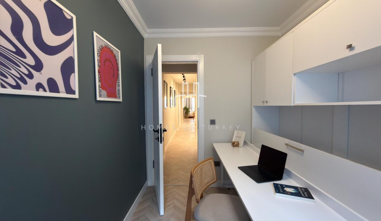 Fully Renovated 3+1 Apartment With Garden For Sale In Bomonti The Heart Of Istanbul- 32