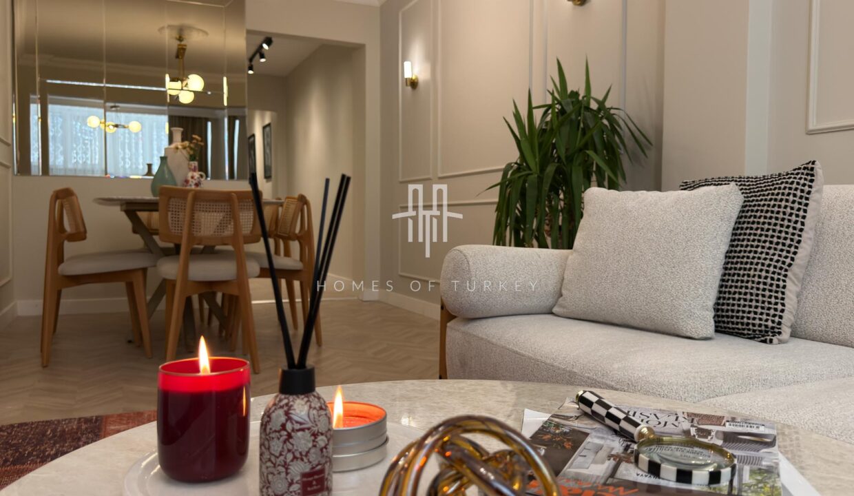 Fully Renovated 3+1 Apartment With Garden For Sale In Bomonti The Heart Of Istanbul- 6,