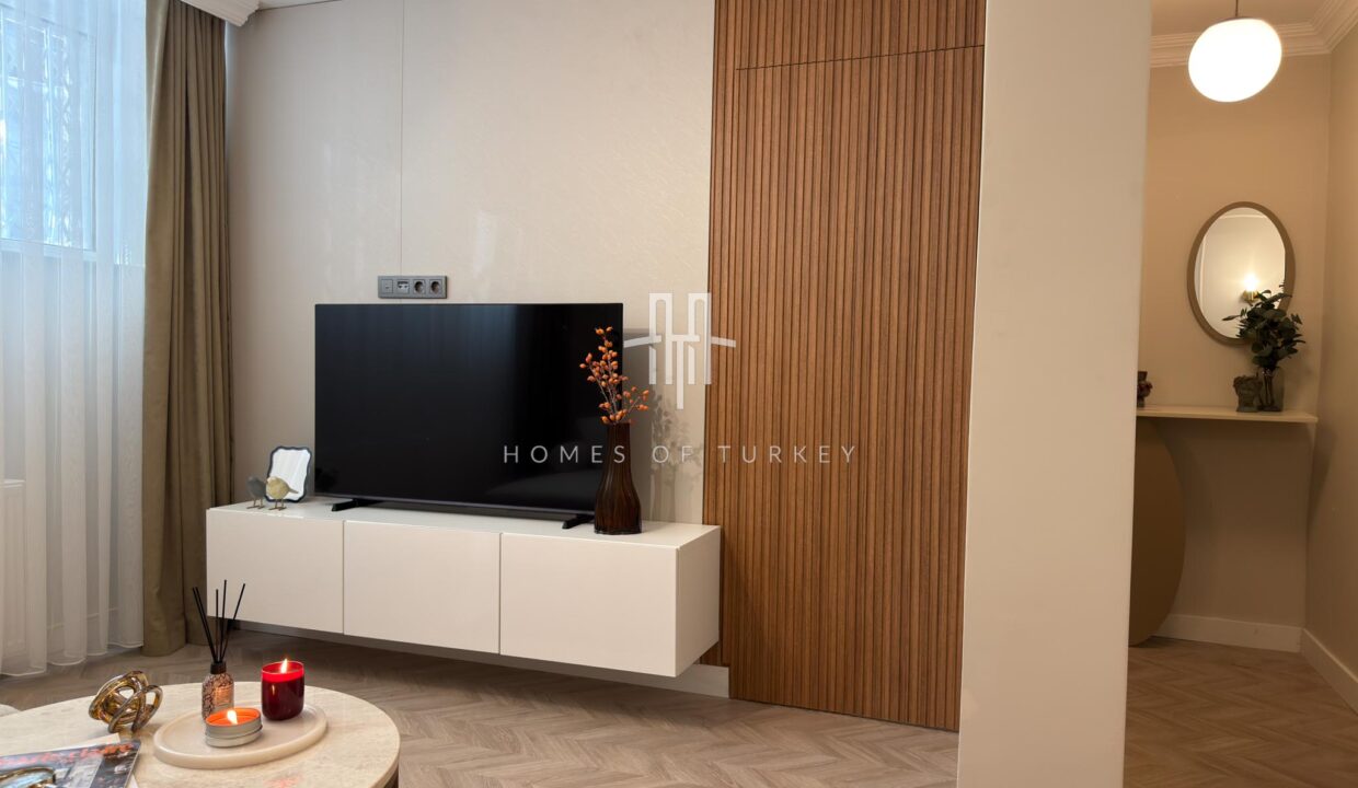 Fully Renovated 3+1 Apartment With Garden For Sale In Bomonti The Heart Of Istanbul- 7,,