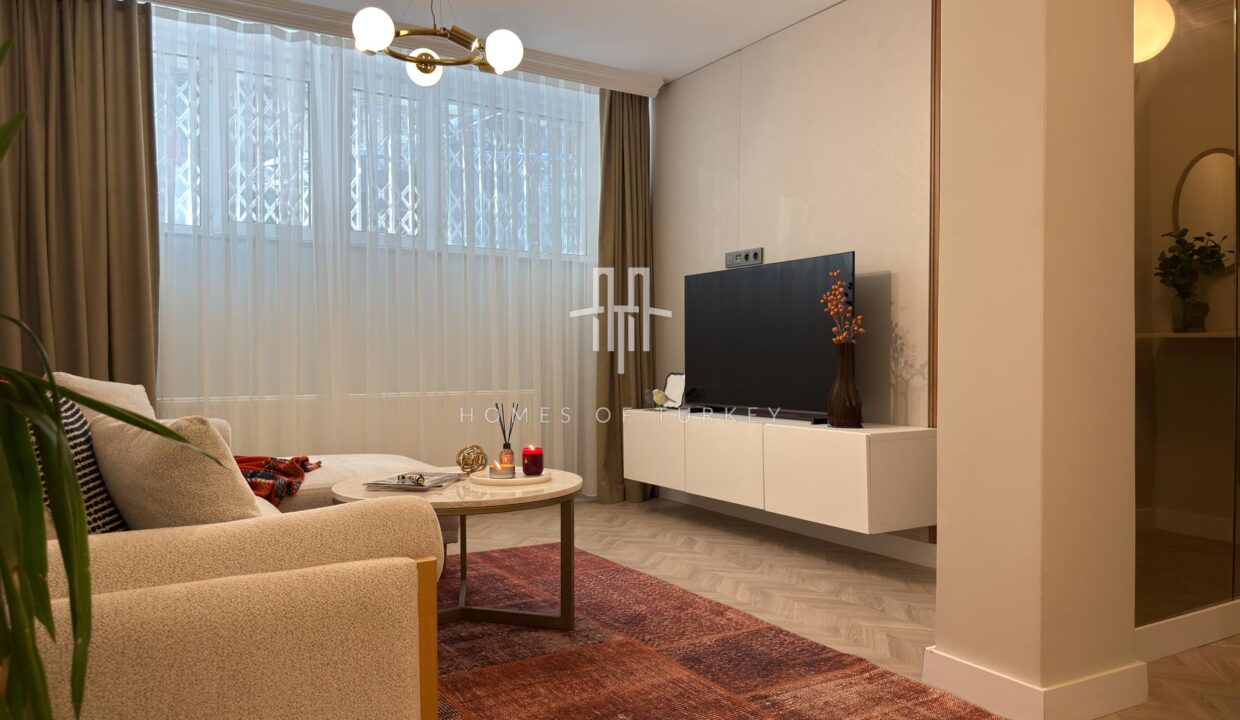 Fully Renovated 3+1 Apartment With Garden For Sale In Bomonti The Heart Of Istanbul- 7,,,