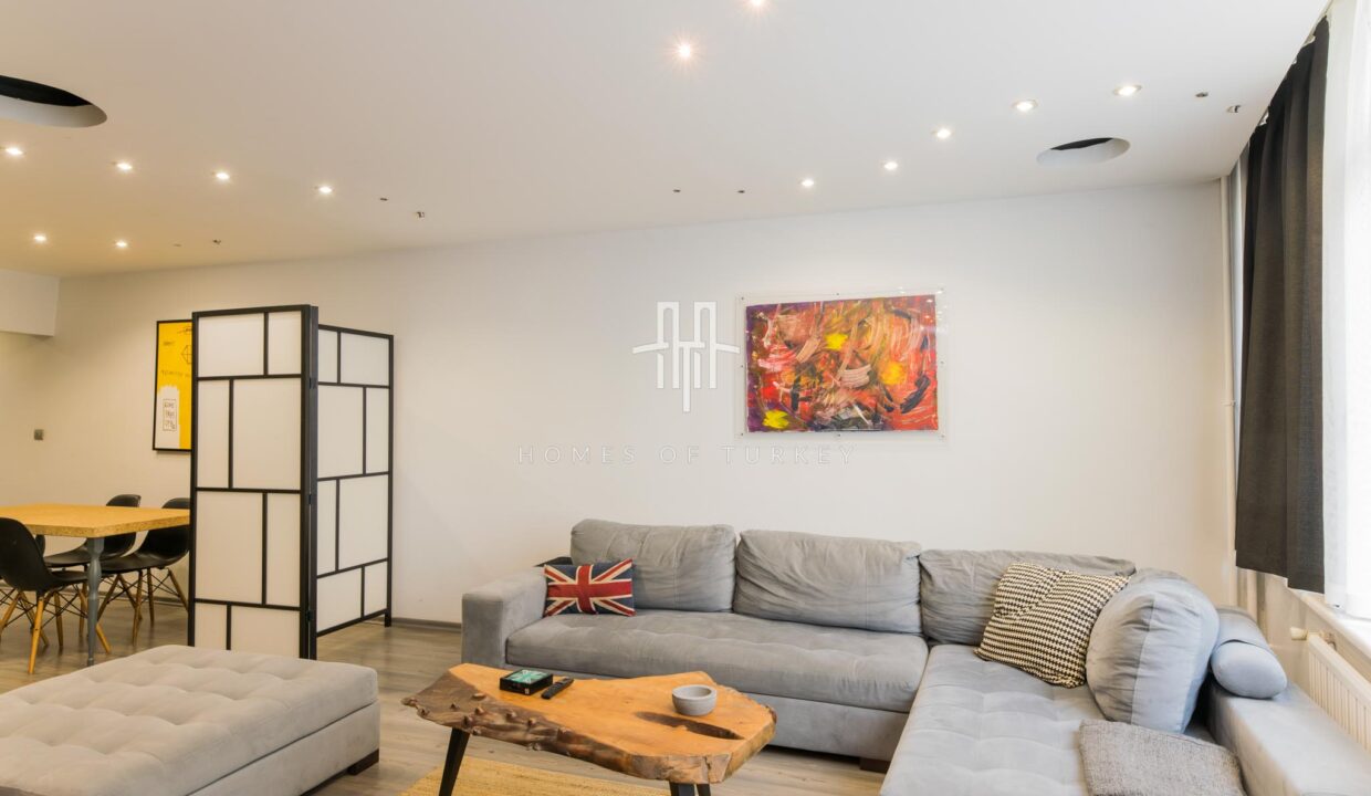 Renovated 3+1 Apartment for Sale in Cihangir in Istanbul Suitable for Citizenship and Airbnb- 1