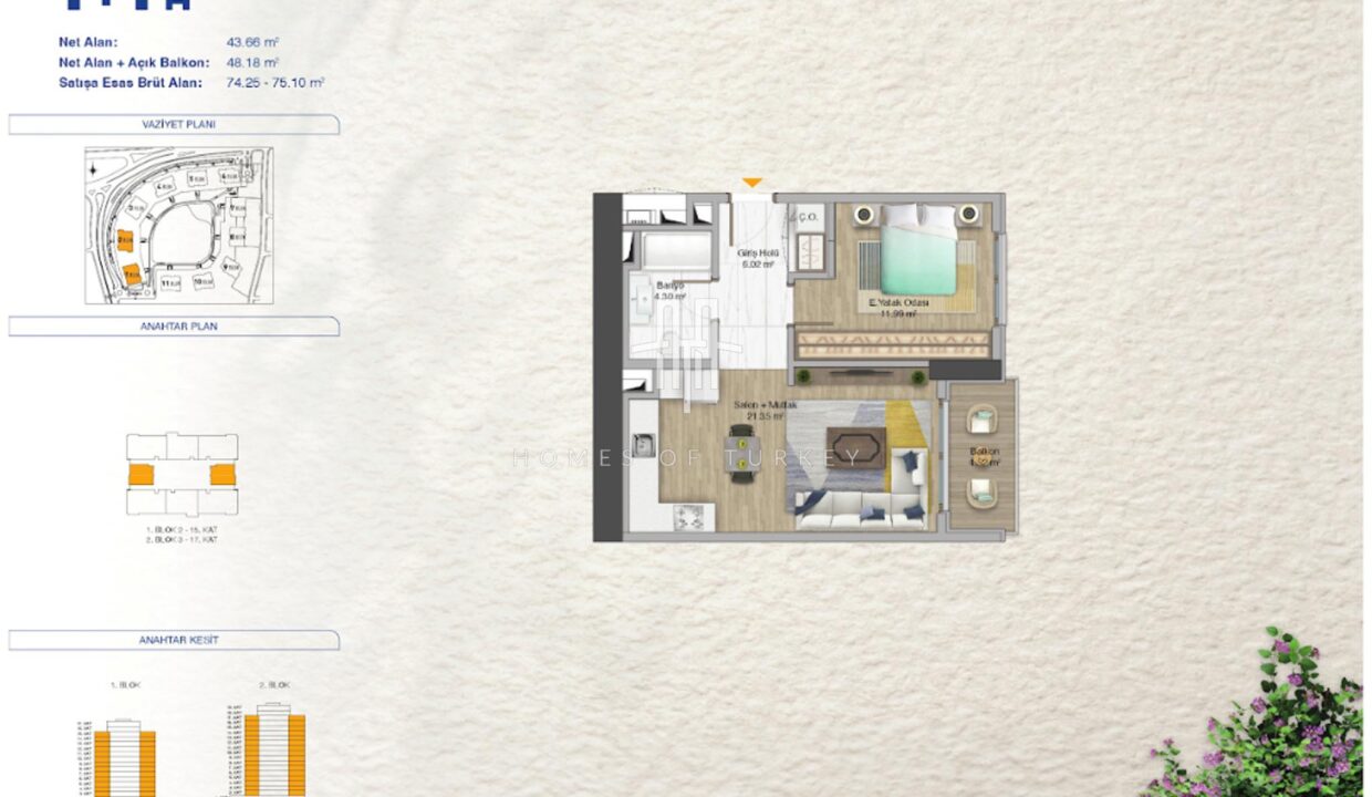 Zu verkaufende Wohnungen in Istanbuls Bağcılar-Viertel, in einem Projekt mit Einbürgerungsmöglichkeit und reichen sozialen Einrichtungen - 19